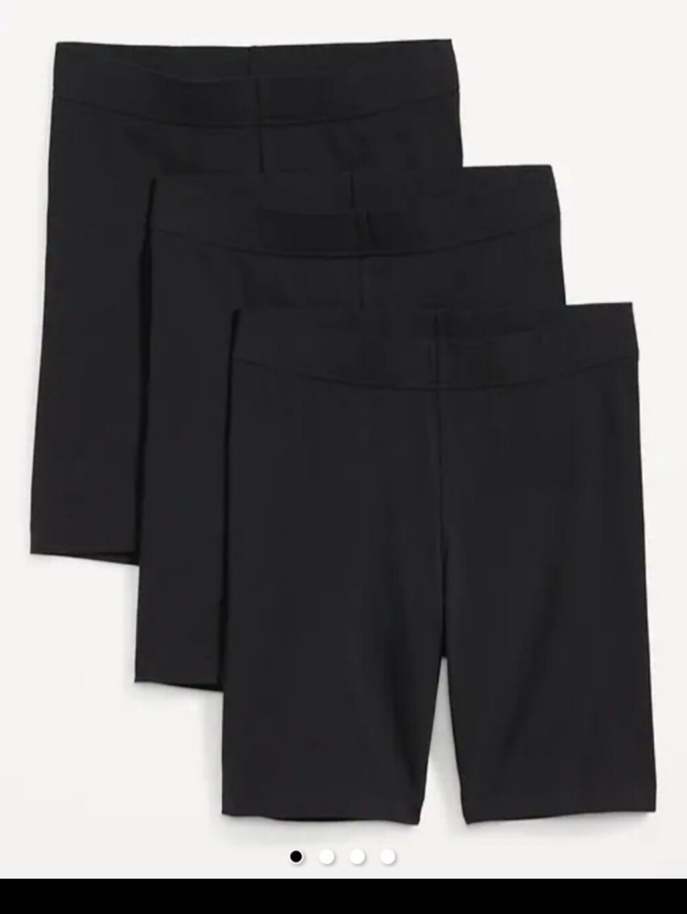 OLD NAVY High-Waisted Biker Shorts 3-Pack 8-inch inseam 4X NWT